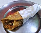 A picture of step 8 of Egg/Kathi Roll|Kolkata's Street-food|Without Ketchup|Innovations.
