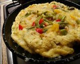 Hiszpański omlet ze szparagami krok przepisu 4 zdjęcie