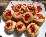A picture of step 2 of Thumbprint coconut cookies.