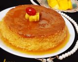 A picture of step 12 of Eggless Caramel Mango Pudding,Steamed, no bakeMango Pudding.