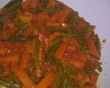 A picture of step 7 of Green beans and Carrots salads.