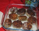 A picture of step 12 of Persian meatballs with doogh.