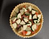 Une image de l'étape 17 de Quiche légère au fromage blanc, saumon frais et courgette.