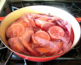 A picture of step 5 of Pear Compote Made with Red Wine.