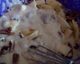 A picture of step 3 of Sunshine's apple skillet cake.