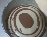A picture of step 7 of Zebra cake#author marathon.