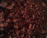 A picture of step 2 of Vickys Chocolate 'Concrete' with Pink Custard, GF DF EF SF NF.