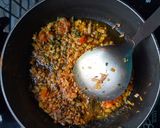 A picture of step 3 of Shalgam ka saag/ Turnip saag.