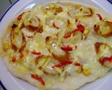 A picture of step 9 of Easy Pizza Dough (no proofing needed).