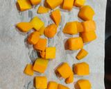 Une image de l'étape 2 de Caille au four avec polenta crémeuse et butternut rôti.