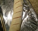 A picture of step 4 of A's Stromboli.