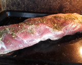 Foto del paso 1 de la receta: Pechito de cerdo con puré de boniato y verduras