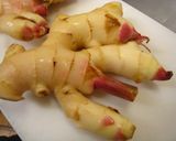 A picture of step 1 of Rich Ginger Syrup Made with Spring Ginger.