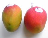 A picture of step 2 of How To Cut a Mango Restaurant Style.