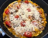 Foto del paso 7 de la receta Frittata de arroz con atún y champiñones