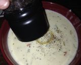 A picture of step 12 of Kandi's Cream of Lemon Chicken Soup (crockpot).