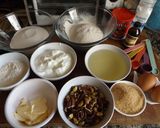 Foto del paso 1 de la receta Budín de nueces pecanas y pistachos, con desmigado