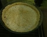 A picture of step 9 of Quiche Lorraine.
