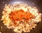 A picture of step 5 of Chili Con Carne Style Onion Meat Sauce.