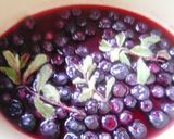 A picture of step 1 of Mint Flavor Blueberry Sauce.