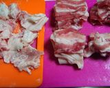 A picture of step 2 of Atsuage Mapo Harusame Noodles.