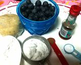 A picture of step 1 of Eggless Blueberry pie.