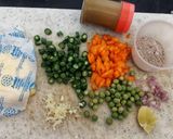 A picture of step 1 of Ragi Soup.