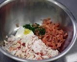 A picture of step 3 of Easy Smoked Salmon and Crab Terrine.