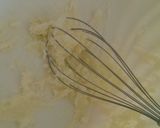 A picture of step 1 of Chocolate bisquits with cookie press machine.