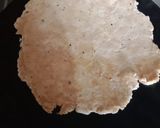 A picture of step 3 of Mooli parantha.