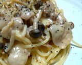 A picture of step 7 of No Oil or Cream Added! Whole Egg Spaghetti Carbonara.