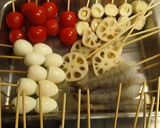 A picture of step 17 of Kushikatsu (Deep Fried Skewers) from Shinsekai in Osaka.