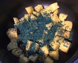 Une image de l'étape 6 de Duo de purées potiron et pommes de terre spiruline et emmental.