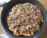 A picture of step 4 of With Chinese Cabbage?! Jumbo Okonomiyaki.