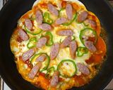 A picture of step 7 of Quick and Budget-Friendly Pizza with Gyoza Skin.