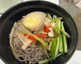 Hình bước làm 4 của món Mì Soba Sữa Đậu Nành Lạnh