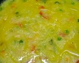 A picture of step 9 of Rava/Suji khichdi.