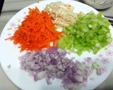 A picture of step 1 of Cauliflower "Couscous"(Vegan).