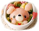 A picture of step 6 of Bunny Character Bento For Valentine's Day.