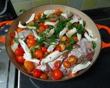 A picture of step 3 of Steam Cooked Italian Sea Breem Splendor in One Pot.