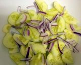 A picture of step 1 of Cucumber Salad in Dill Sour Cream Sauce.