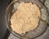 A picture of step 2 of Walnuts baklawa served with cream.