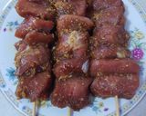 A picture of step 2 of Grandpa Sate / Grandpa Kebab.