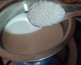 A picture of step 1 of Masala Milk.