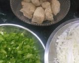 A picture of step 1 of Chicken noodles Frankie.