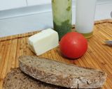A picture of step 1 of Tricolor Bruschetta 🇮🇹.