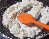 A picture of step 2 of Coconut ladoo.