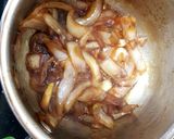 A picture of step 3 of My pork loin chops with Carelamized onions & Apple sauce.😁.