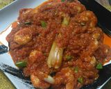 Foto langkah ke 4 dari resep Singapore chili prawn/udang saos singapore.