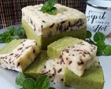 Foto langkah ke 11 dari resep 407. Brownis Kukus Putih Telur Lapis Matcha #PR_BrowniesDCC.